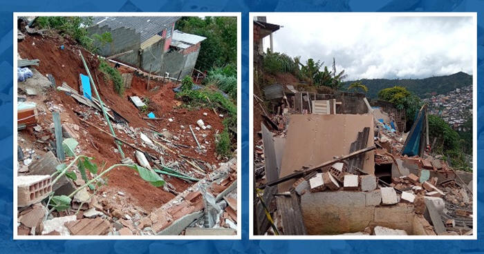 Quatro casas em área de risco foram demolidas em Teresópolis - Foto: AsCom PMT