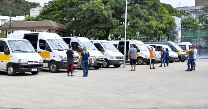 Vistoria semestral das vans utilizadas no transporte escolar - Foto: AsCom PMT